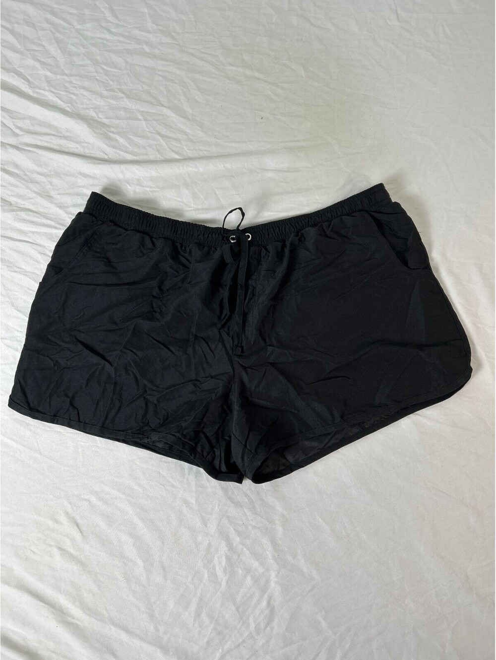 Kona Sol Women’s Black Swim Trunks XL Board Shorts Beach Swim Bottoms
